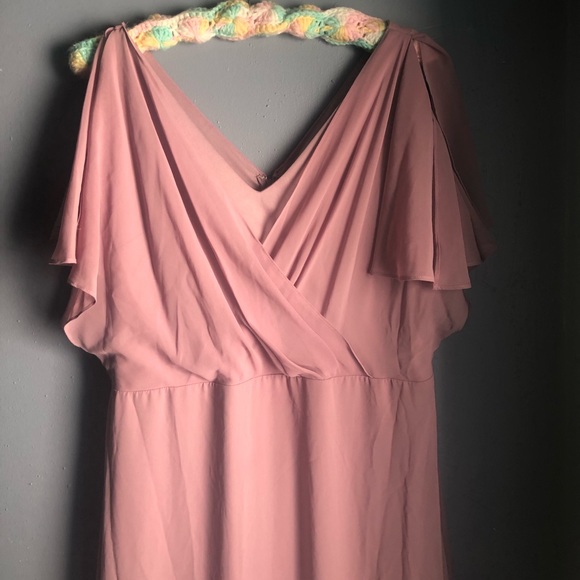 Dust rose bridesmaid dress size 16 - Picture 1 of 4